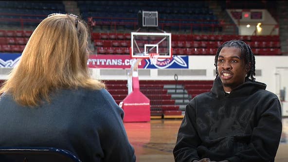 WATCH - Jennifer Hammond talks with Detroit Titans guard Antoine Davis after coming up just short of the NCAA all-time scoring record