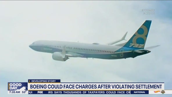Boeing could face charges after violating settlement