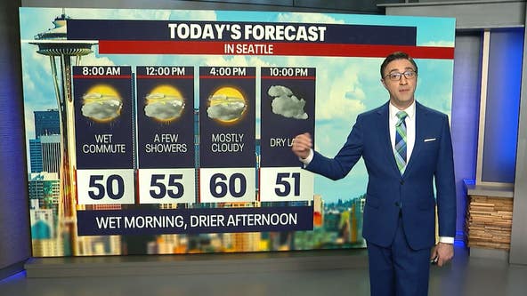 Seattle weather: Wet Friday morning, drier afternoon