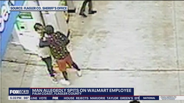 Florida man accused of spitting on Walmart employee