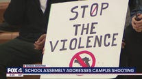 School assembly addresses Dallas campus shooting