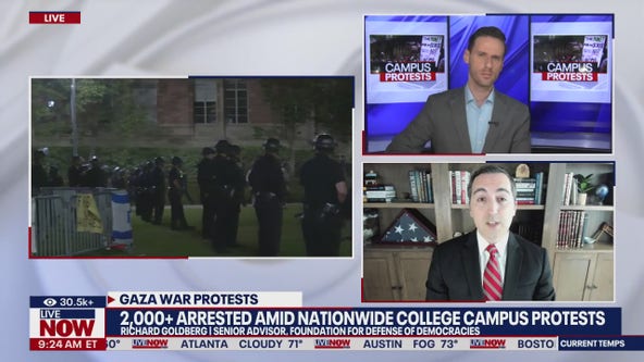 Protesters arrested on college campuses nationwide