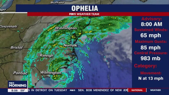 Tropical Storm Ophelia devastates the east coast