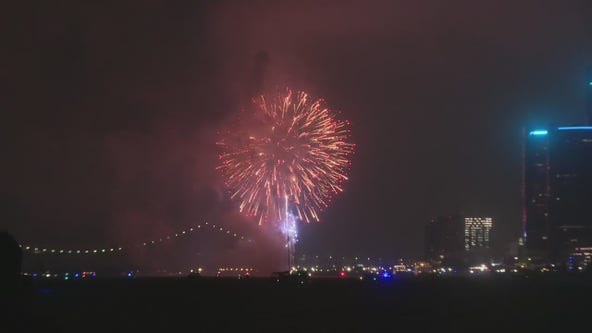 Belle Isle fans weather the rain and clouds, and take in the 2023 Detroit Fireworks
