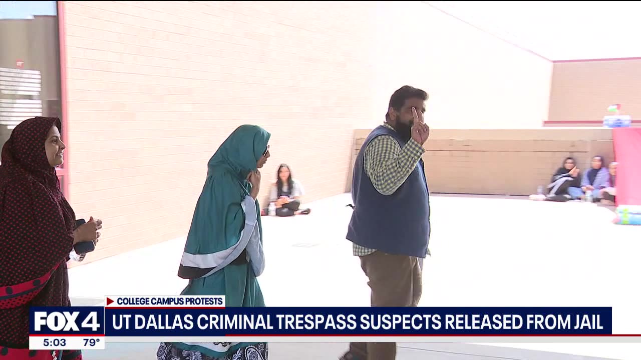 UTD protesters released from Collin County jail