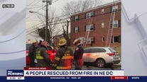 4 rescued from DC apartment fire