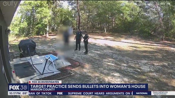 Bad target practice to blame for damage to woman's home
