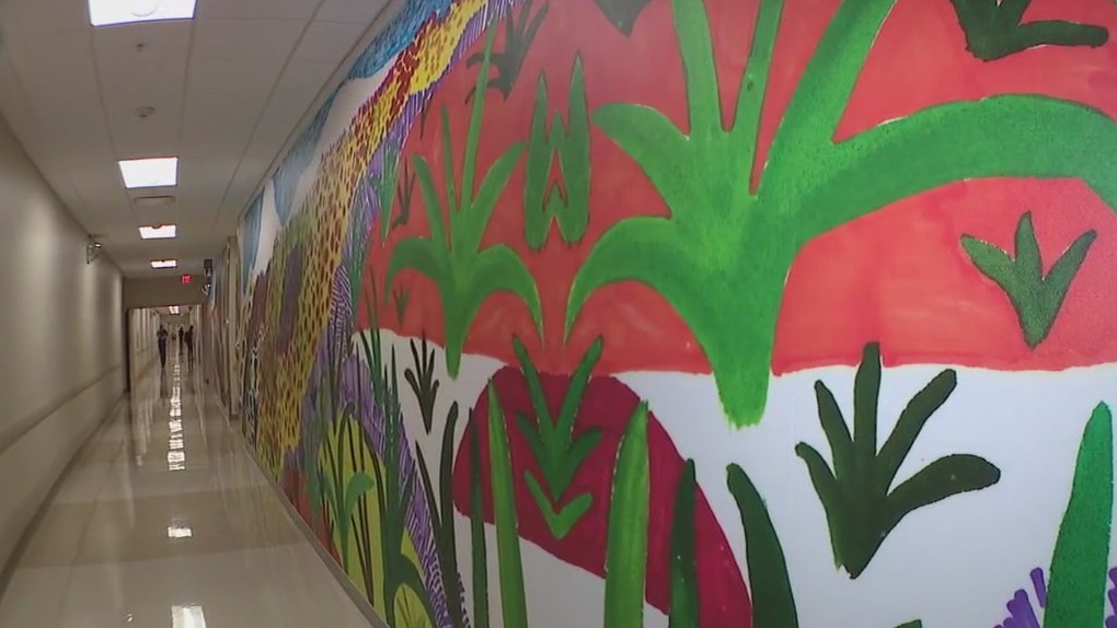 Mural graces Phoenix Children's bare walls