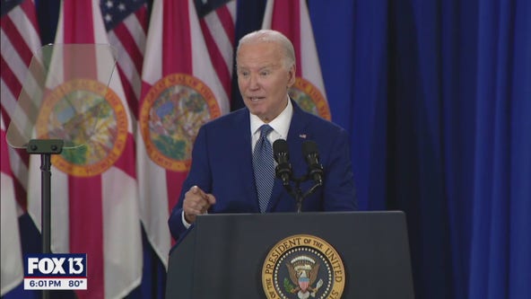President Biden campaigns in Tampa