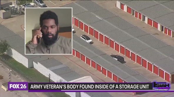 Army veteran's body found inside of a storage unit
