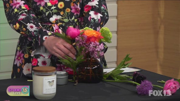 Making Mother's Day floral arrangements with Terra Bella Flowers