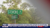 2 armed robberies happen 20 minutes apart in Stafford Co.