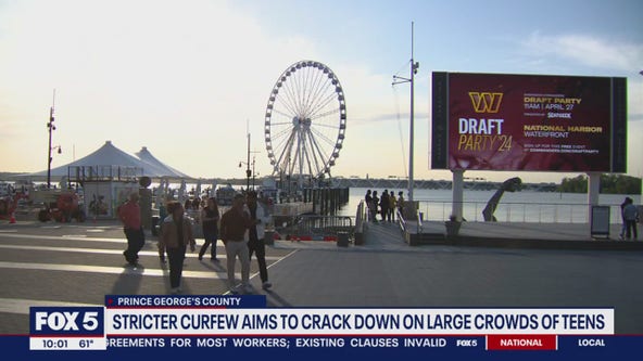 Emergency curfew bill advances in Prince George's County after teens take over National Harbor
