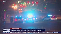 Evergreen Way in Everett shut down due to police activity
