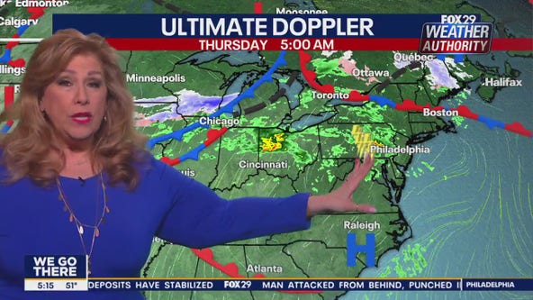 Weather Authority: Thursday, 5 a.m. forecast