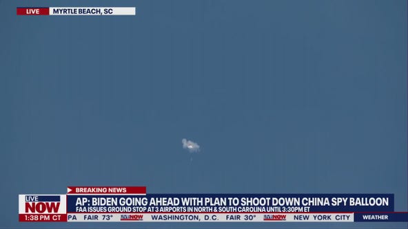 The moment the Chinese spy balloon was shot down, ordered by President Biden