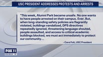 USC President responds to protests