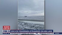 200 ice fishermen stranded on Minnesota lake