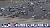 Carjacking in Delaware leads to crash on I-95, PennDOT says