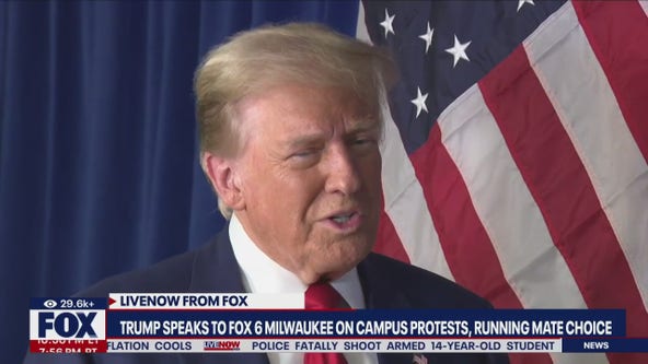 Trump speaks on protests, VP choice in Wisconsin