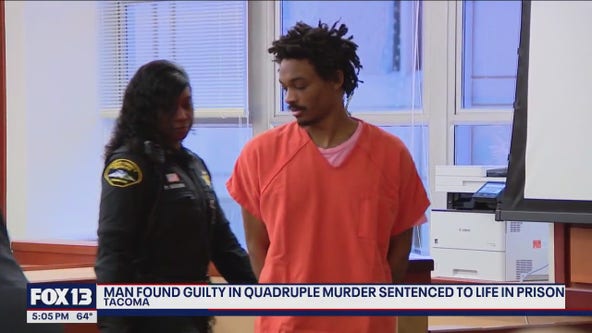 Man given 4 life sentences without parole for quadruple murders