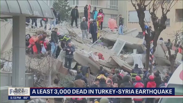 Over 3,000 people dead in Turkey-Syria earthquake