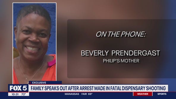 Mother reacts to suspect's arrest in son's DC dispensary murder