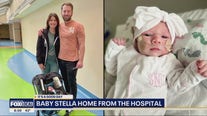 Baby Stella heads home from the hospital