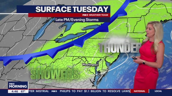 FOX 5 Weather forecast for Tuesday, April 30
