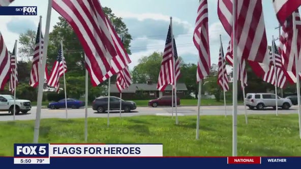 Flag display honors fallen on Memorial Day