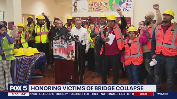 Victims of Baltimore Key Bridge collapse honored by construction workers
