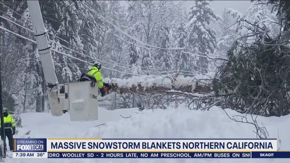 Massive snowstorm blankets Northern California