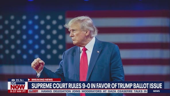 Supreme Court rules 9-0 in favor of Trump ballot case