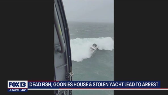 A fish, the Goonies house and a stolen yacht leads to the arrest of an internationally wanted man