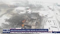 Major building fire near Ellensburg