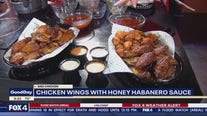 Chicken wings with honey habanero sauce