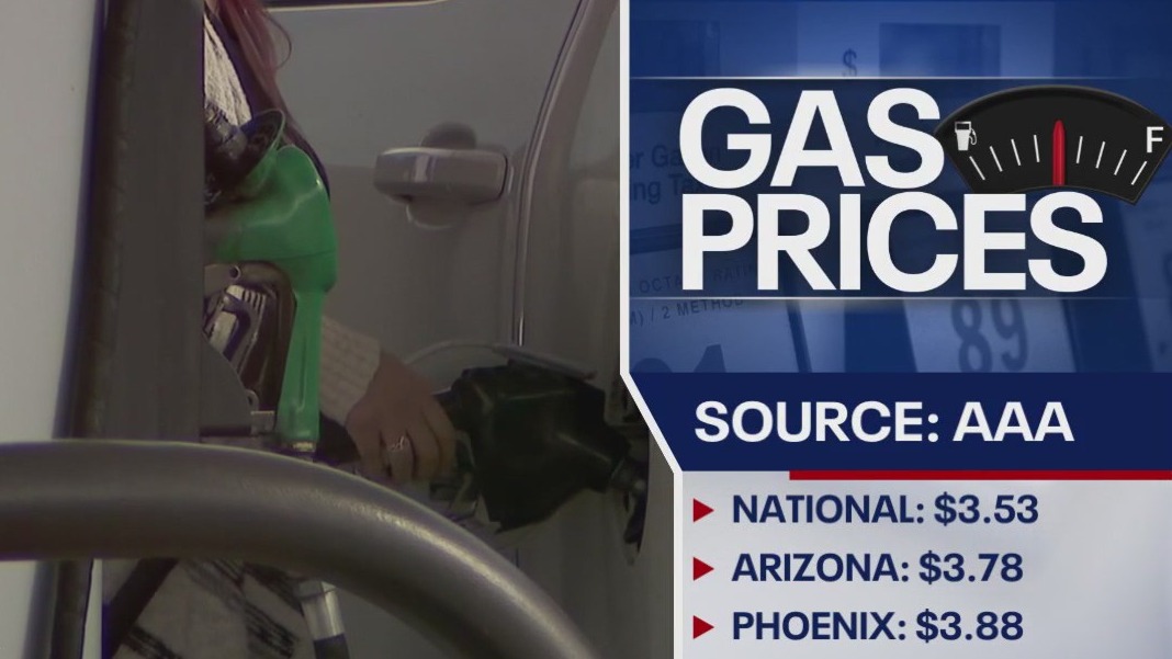 Gas prices in Arizona a quarter over US average