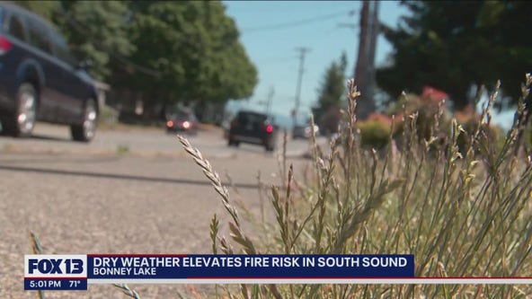 Dry weather elevates fire risk in South Sound