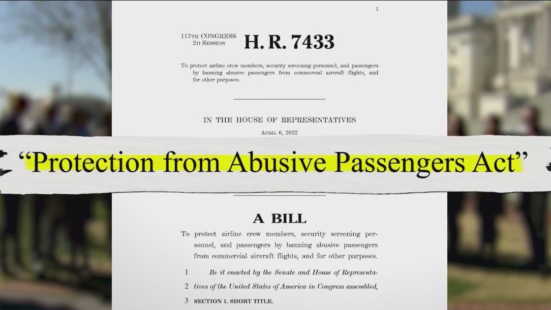 Federal lawmakers propose bill that would create a no-fly list for unruly passengers