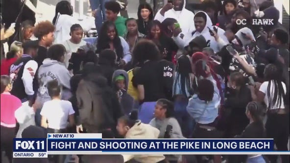 Fights at Pike Outlets in Long Beach