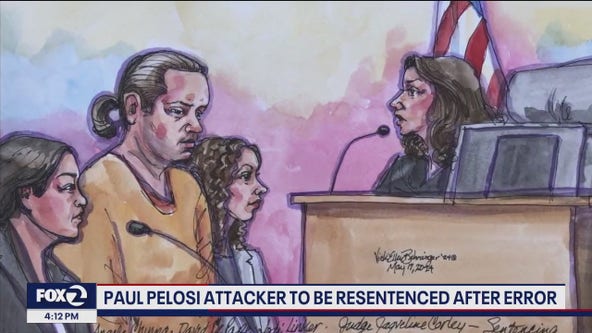 Mistake by federal judge prompts resentencing of Pelosi attacker