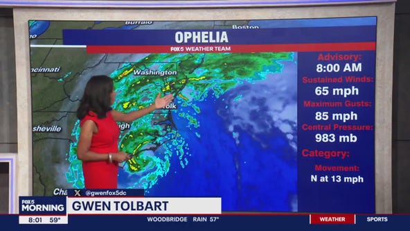 FOX 5 Weather forecast for Saturday, September 23