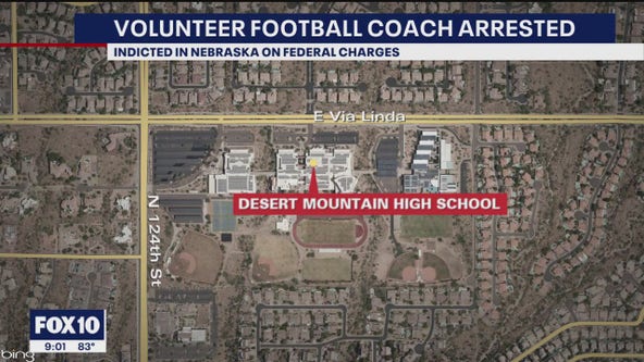 Arizona volunteer football coach indicted