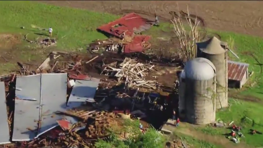 Barn collapses in McHenry County, killing 4 animals