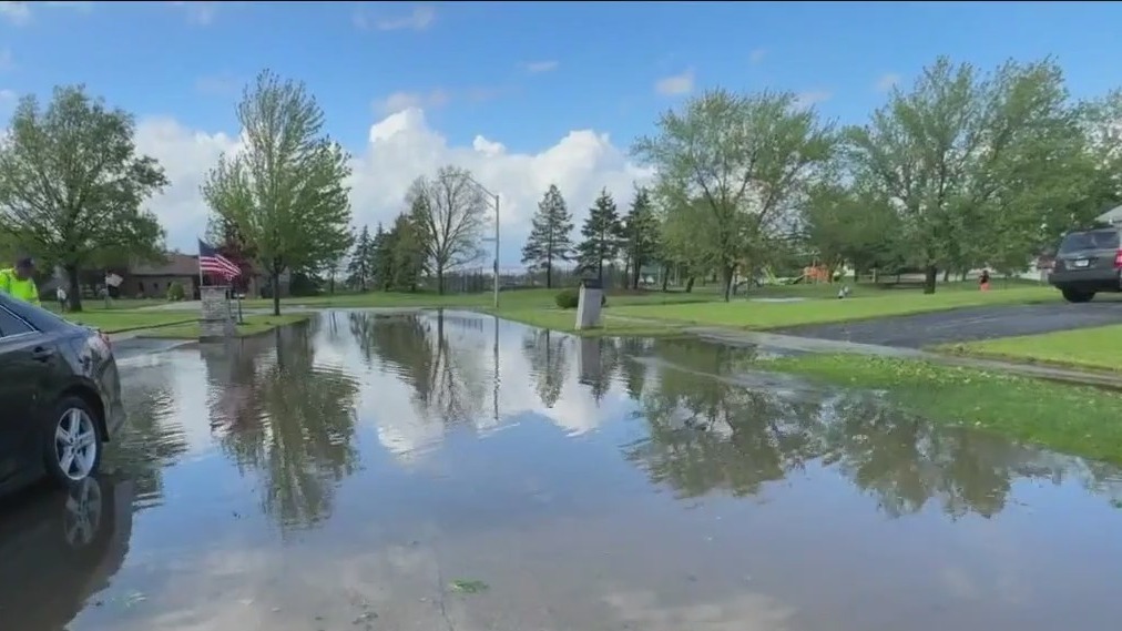 Orland Park streets flooded due to severe storms