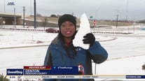 Black ice, slush cover Denton County roads