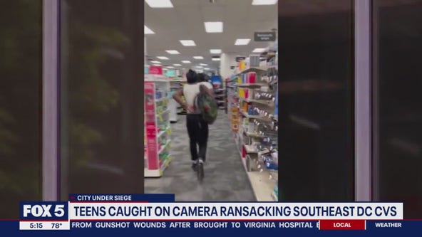 Another CVS robbed in DC; teens caught on camera