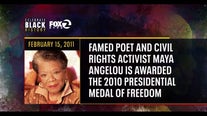 Feb. 15: Maya Angelou wins Medal of Freedom