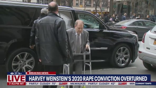 Harvey Weinstein's 2020 rape conviction overturned
