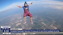 IL teacher travels to Dallas to skydive during eclipse
